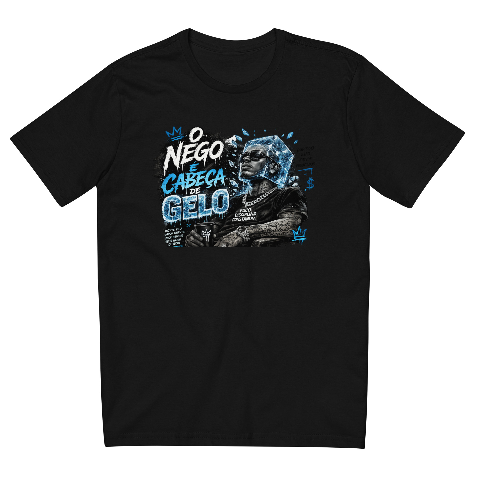 Camiseta justa com modelagem reta masculina