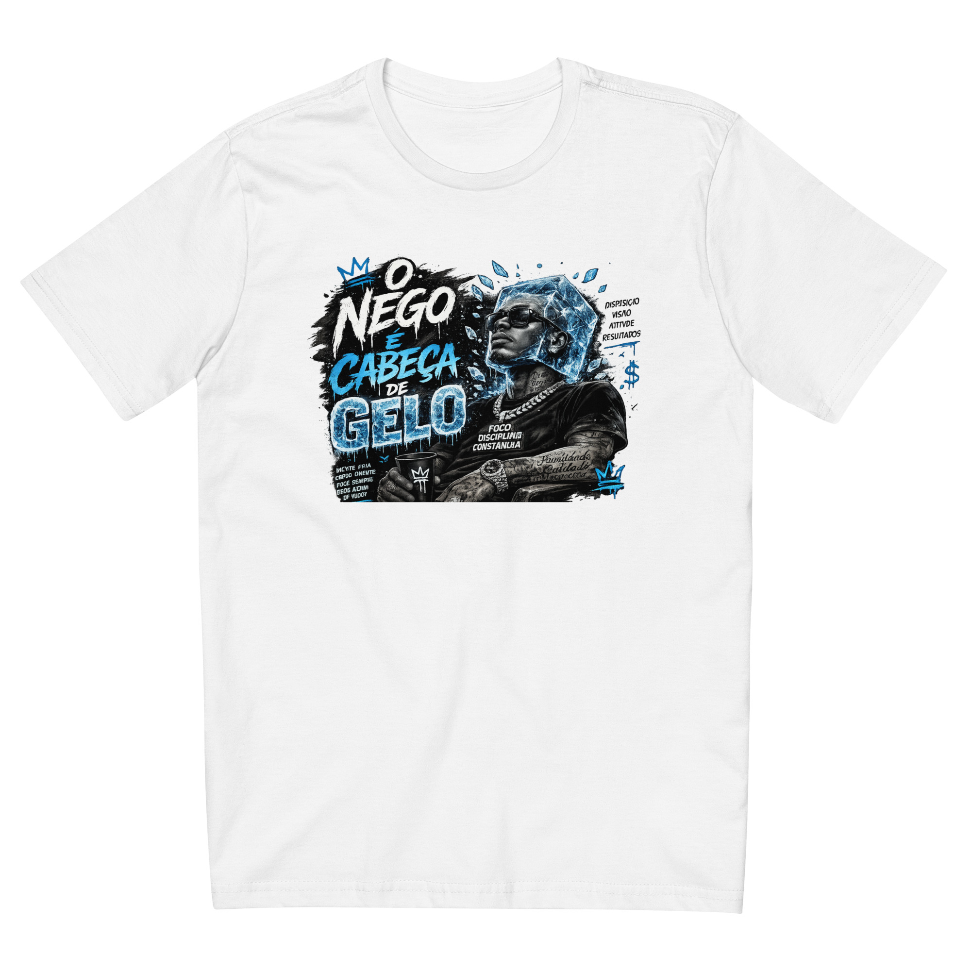 Camiseta justa com modelagem reta masculina - Imagem 2